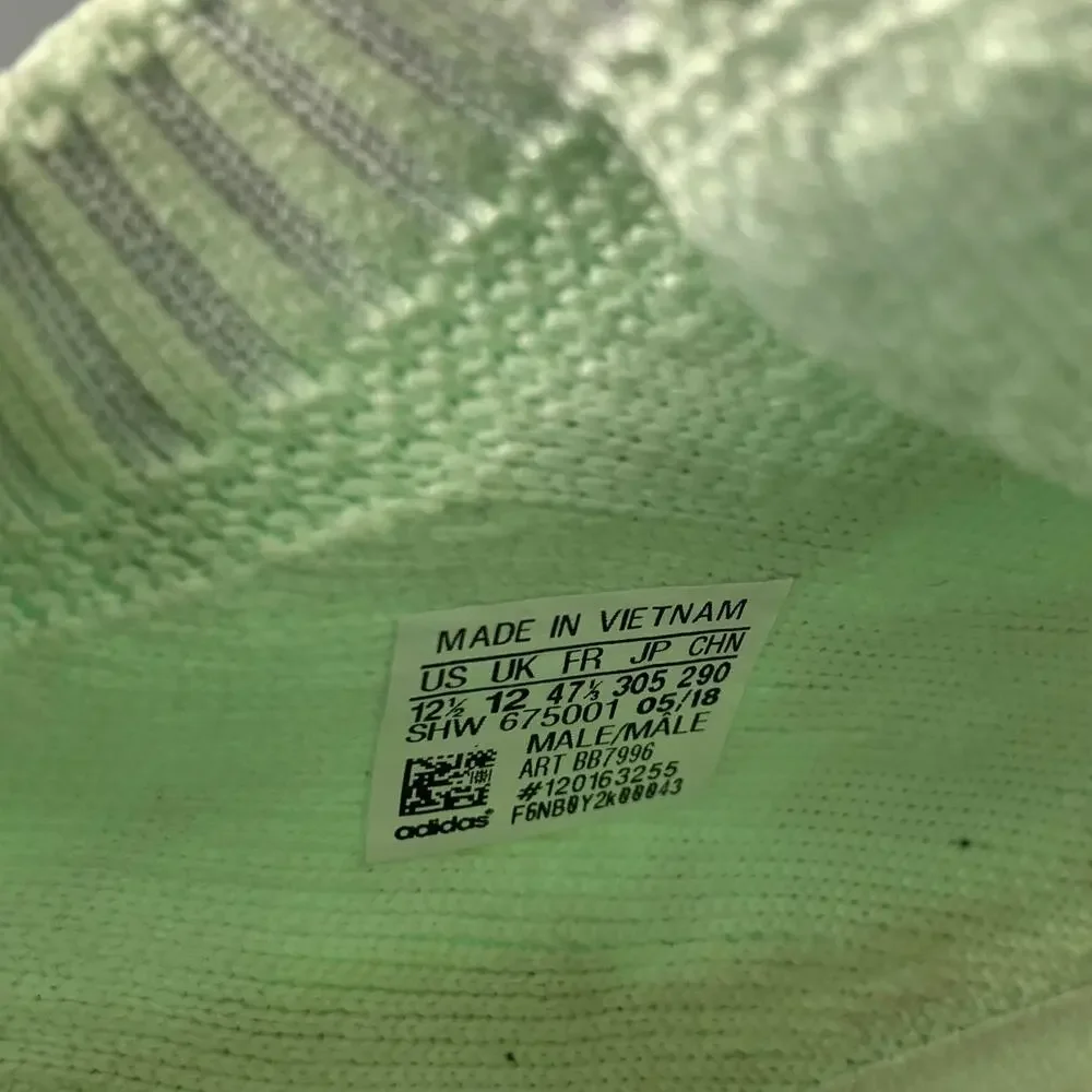 ADIDAS NMD R1 PK Size 12.5 Black Green Splattered Nylon Lace Up Sneakers